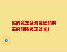 买的灵芝盆景是硬的购买的硬质灵芝盆景)