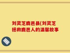 刘灵芝鹿邑县(刘灵芝拯救鹿邑人的温馨故事