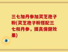 三七加丹参加灵芝孢子粉(灵芝孢子粉搭配三七和丹参，提高保健效果)