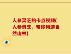 人参灵芝的卡点视频(人参灵芝，带你畅游自然山林)