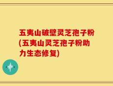 五夷山破壁灵芝孢子粉(五夷山灵芝孢子粉助力生态修复)