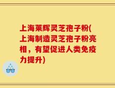 上海莱辉灵芝孢子粉(上海制造灵芝孢子粉亮相，有望促进人类免疫力提升)