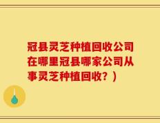 冠县灵芝种植回收公司在哪里冠县哪家公司从事灵芝种植回收？)