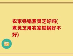 农家铁锅煮灵芝好吗(煮灵芝用农家铁锅好不好)