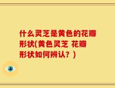 什么灵芝是黄色的花瓣形状(黄色灵芝 花瓣形状如何辨认？)