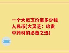 一个大灵芝价值多少钱人民币(大灵芝：珍贵中药材的必备之选)