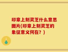 印章上刻灵芝什么意思图片(印章上刻灵芝的象征意义何在？)