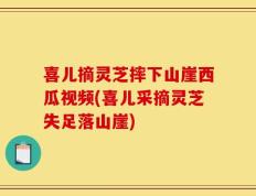 喜儿摘灵芝摔下山崖西瓜视频(喜儿采摘灵芝失足落山崖)