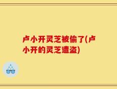 卢小开灵芝被偷了(卢小开的灵芝遭盗)