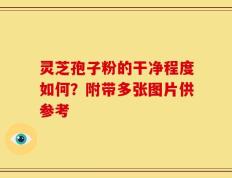 灵芝孢子粉的干净程度如何？附带多张图片供参考