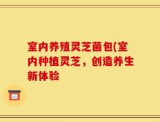 室内养殖灵芝菌包(室内种植灵芝，创造养生新体验