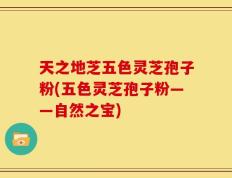 天之地芝五色灵芝孢子粉(五色灵芝孢子粉——自然之宝)