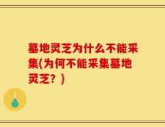 墓地灵芝为什么不能采集(为何不能采集墓地灵芝？)