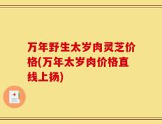 万年野生太岁肉灵芝价格(万年太岁肉价格直线上扬)
