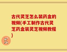 古代灵芝怎么装药盒的视频(手工制作古代灵芝药盒装灵芝视频教程)