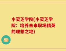 小灵芝学院(小灵芝学院：培养未来职场精英的理想之地)