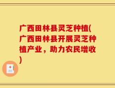 广西田林县灵芝种植(广西田林县开展灵芝种植产业，助力农民增收)
