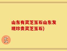 山东有灵芝玉石山东发现珍贵灵芝玉石)