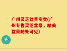 广州灵芝盆景专卖(广州专售灵芝盆景，精美盆景随处可见)