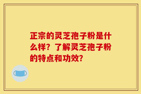 正宗的灵芝孢子粉是什么样?了解灵芝孢子粉的特点和功效?