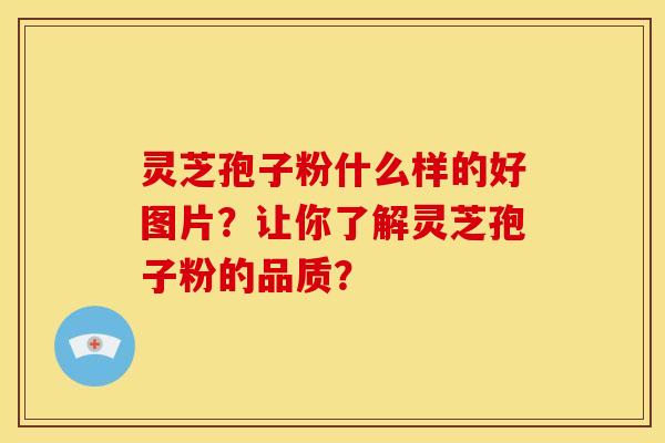 灵芝孢子粉什么样的好图片？让你了解灵芝孢子粉的品质？