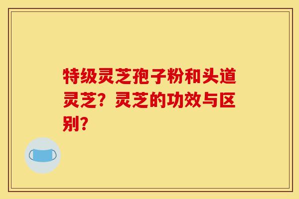 特级灵芝孢子粉和头道灵芝?灵芝的功效与区别?