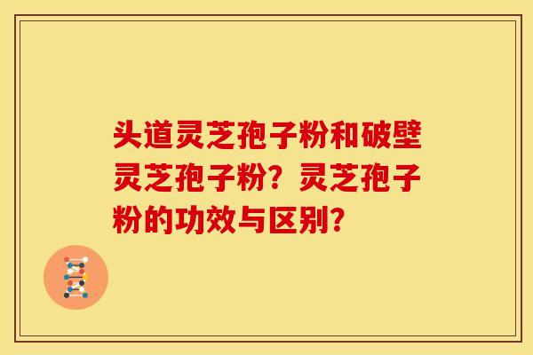 头道灵芝孢子粉和破壁灵芝孢子粉？灵芝孢子粉的功效与区别？