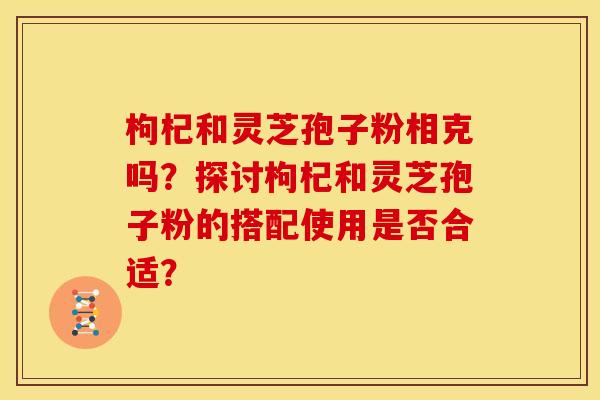 枸杞和灵芝孢子粉相克吗？探讨枸杞和灵芝孢子粉的搭配使用是否合适？