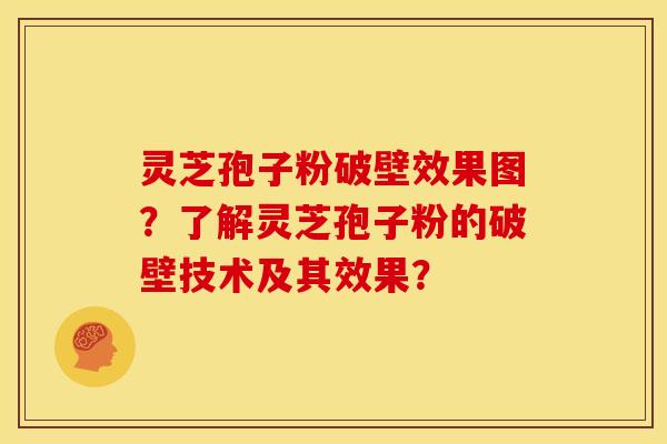灵芝孢子粉破壁效果图？了解灵芝孢子粉的破壁技术及其效果？