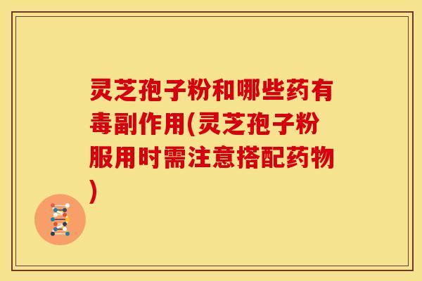 灵芝孢子粉和哪些药有毒副作用(灵芝孢子粉服用时需注意搭配药物)