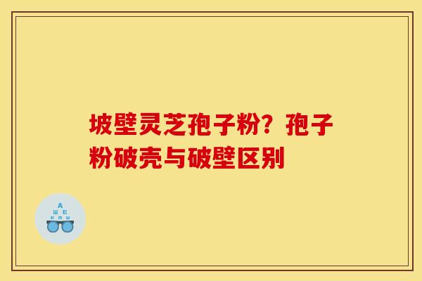 坡壁灵芝孢子粉？孢子粉破壳与破壁区别