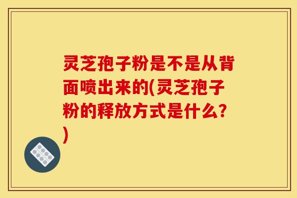 灵芝孢子粉是不是从背面喷出来的(灵芝孢子粉的释放方式是什么?)