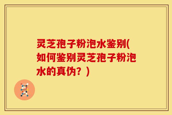 灵芝孢子粉泡水鉴别(如何鉴别灵芝孢子粉泡水的真伪?)