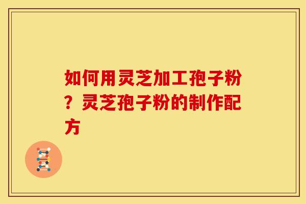 如何用灵芝加工孢子粉？灵芝孢子粉的制作配方