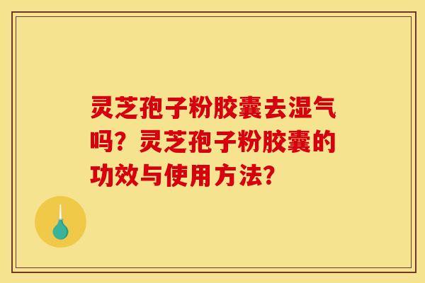灵芝孢子粉胶囊去湿气吗?灵芝孢子粉胶囊的功效与使用方法?