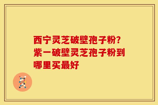 西宁灵芝破壁孢子粉？紫一破壁灵芝孢子粉到哪里买最好