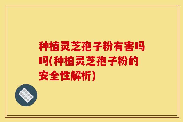 种植灵芝孢子粉有害吗吗(种植灵芝孢子粉的安全性解析)
