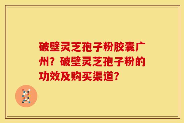破壁灵芝孢子粉胶囊广州?破壁灵芝孢子粉的功效及购买渠道?