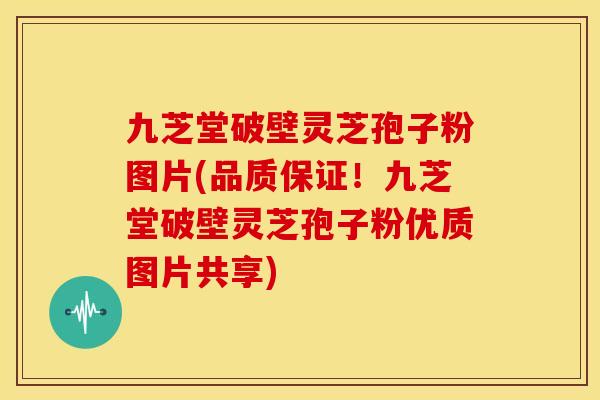 九芝堂破壁灵芝孢子粉图片(品质保证!九芝堂破壁灵芝孢子粉优质图片共享)