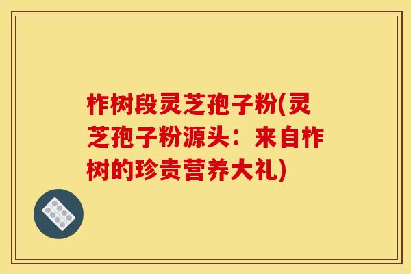 柞树段灵芝孢子粉(灵芝孢子粉源头:来自柞树的珍贵营养大礼)