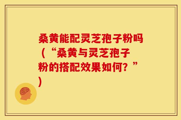 桑黄能配灵芝孢子粉吗 (“桑黄与灵芝孢子粉的搭配效果如何?”)