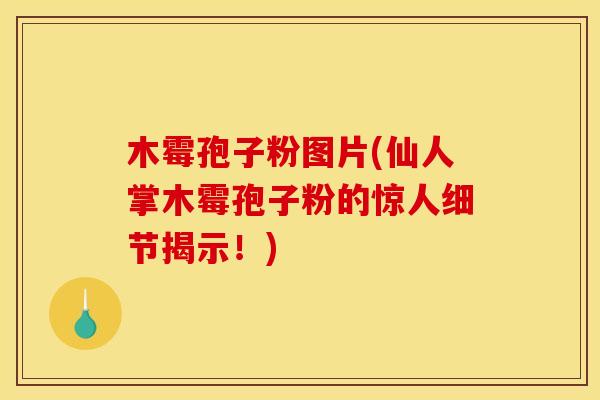 木霉孢子粉图片(仙人掌木霉孢子粉的惊人细节揭示！)