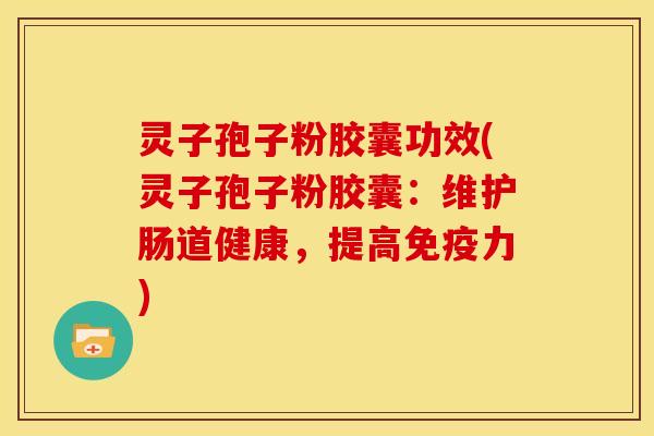 灵子孢子粉胶囊功效(灵子孢子粉胶囊:维护肠道健康,提高免疫力)