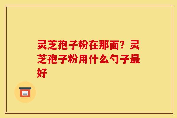 灵芝孢子粉在那面?灵芝孢子粉用什么勺子最好