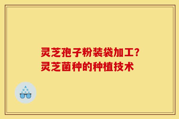 灵芝孢子粉装袋加工?灵芝菌种的种植技术