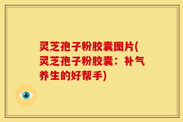 灵芝孢子粉胶囊图片(灵芝孢子粉胶囊：补气养生的好帮手)