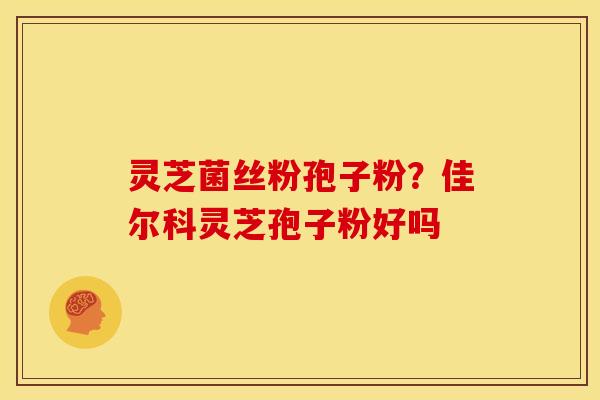 灵芝菌丝粉孢子粉?佳尔科灵芝孢子粉好吗