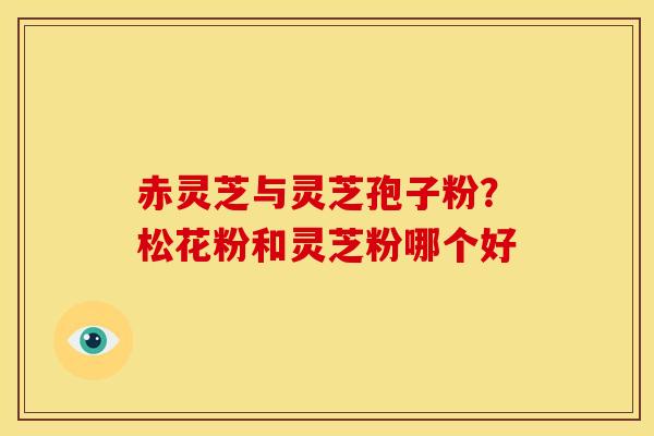 赤灵芝与灵芝孢子粉?松花粉和灵芝粉哪个好