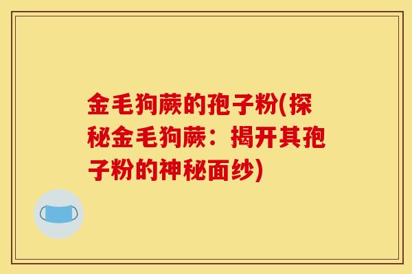 金毛狗蕨的孢子粉(探秘金毛狗蕨：揭开其孢子粉的神秘面纱)