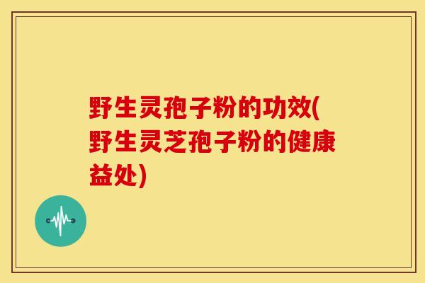 野生灵孢子粉的功效(野生灵芝孢子粉的健康益处)